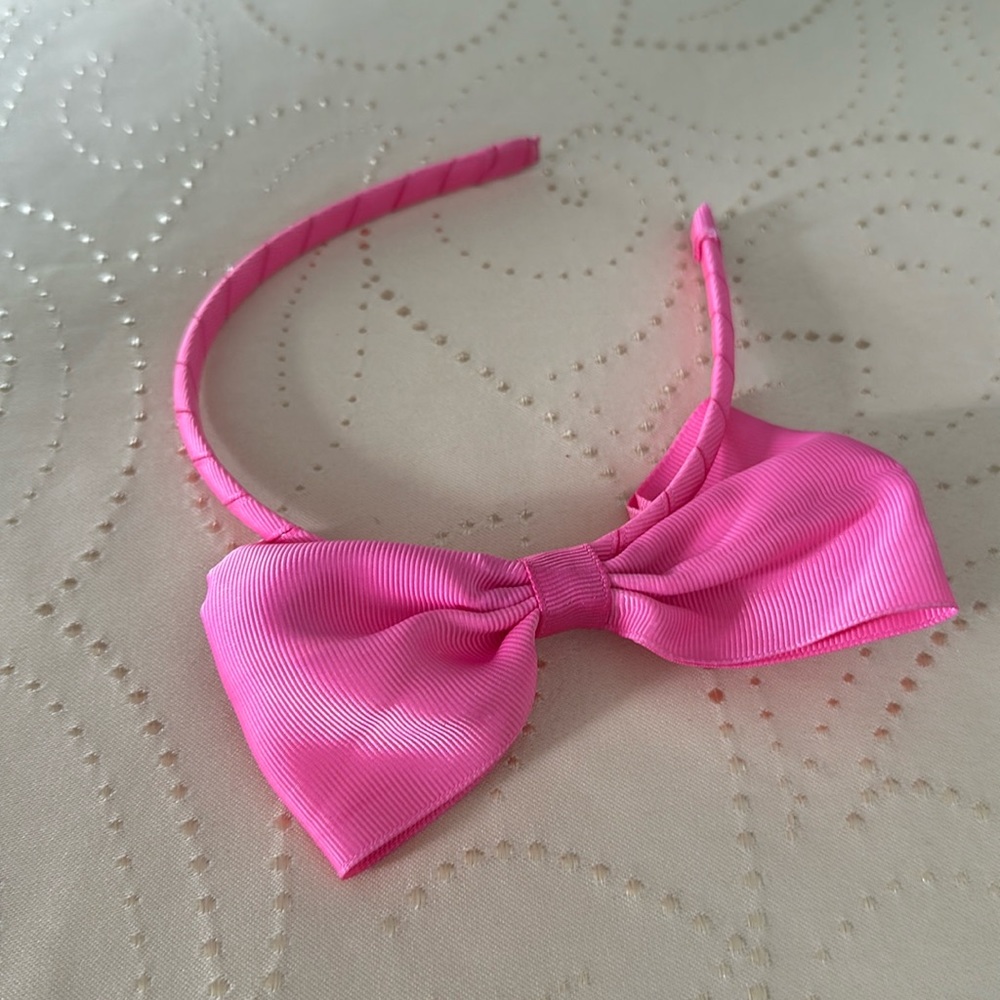 Pink Bow Headband